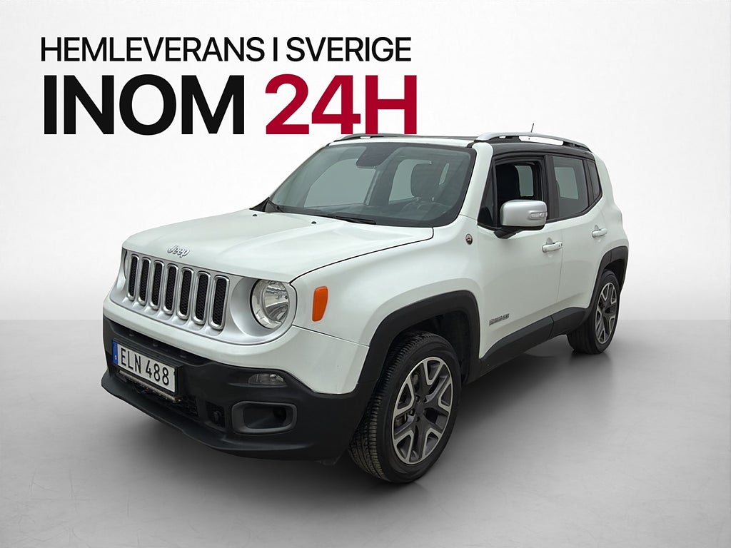 Jeep Renegade 2.0 CRD 140hk 4WD Limited Drag Skinn Rattvärme