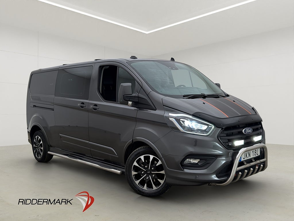 Ford transit-custom CrewVan Sport L2 185hk Värm Drag Moms