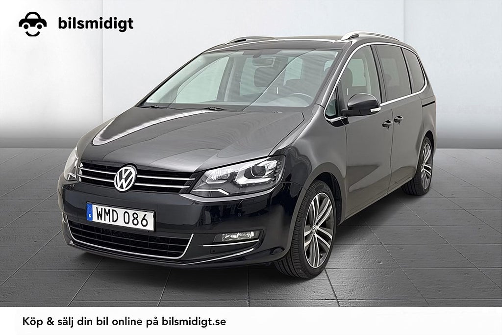 Volkswagen Sharan GT 2.0 TDI 4M 7-sits Drag Värmare ACC Skinn 184hk