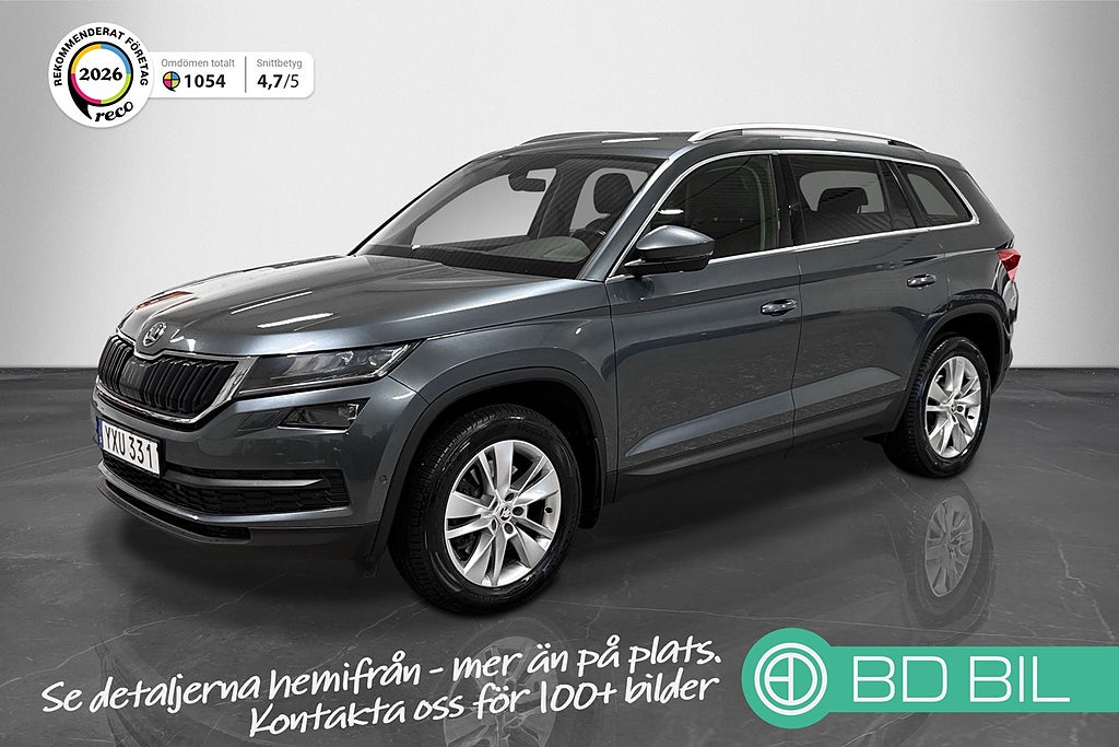 Skoda Kodiaq 2.0 4x4 DSG 7-SITS HELSKINN CANTON BACKKAMERA EN ÄGARE