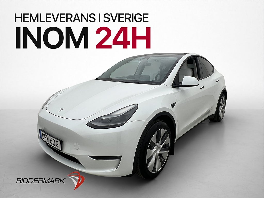 Tesla Model Y Longe Range AWD Dragkrok AP Ljus interiör