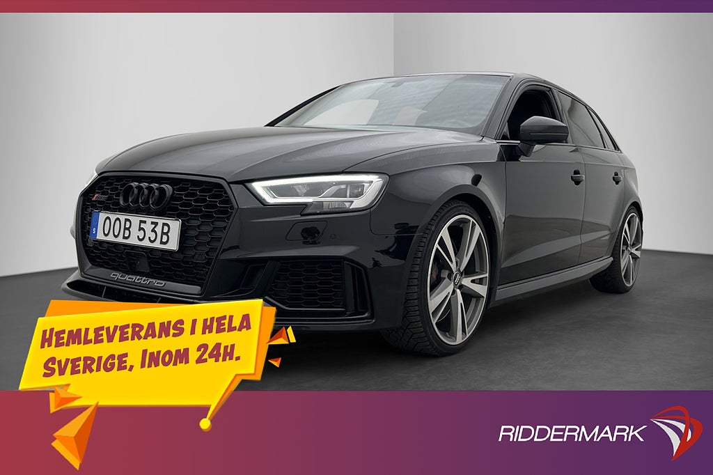 Audi RS3 Sportback Quattro 400hk B&O Cockpit Skinn CarPlay