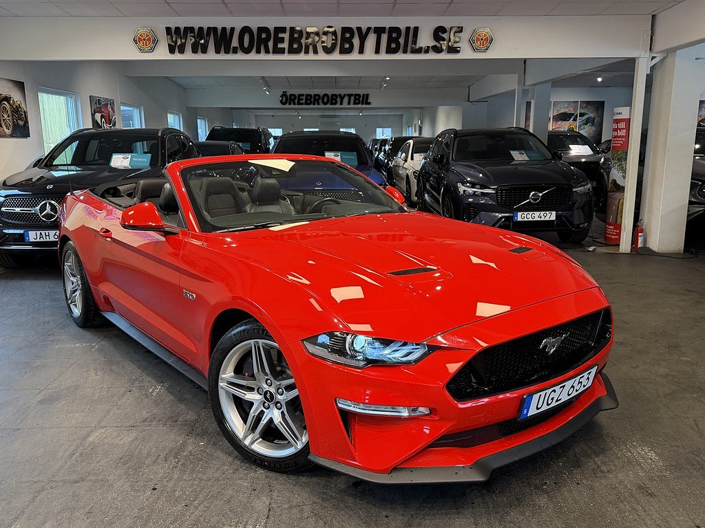 Ford Mustang GT V8 5,0 450HK Sv-såld En Ägare UNIK 
