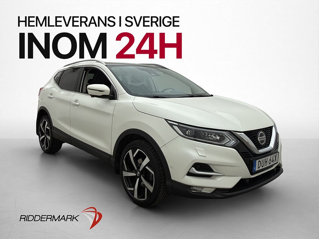 Nissan Qashqai 1.3 DIG-T 160hk Pano 360° Carplay Halvskinn