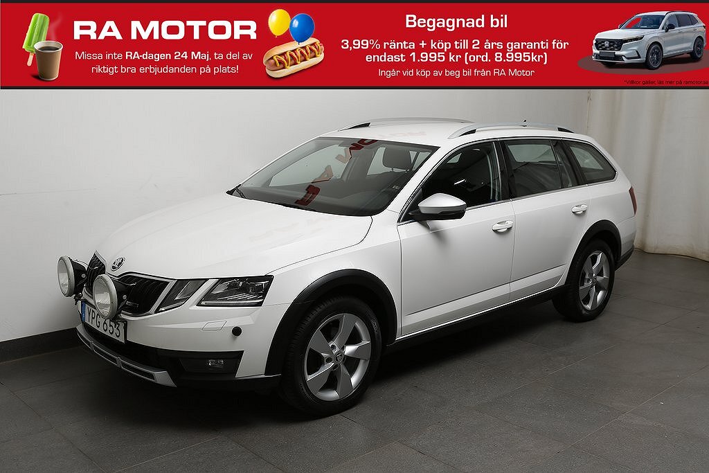 Skoda Octavia Scout 2,0 TDI 4x4 Extraljus D-Värmare Drag 2018