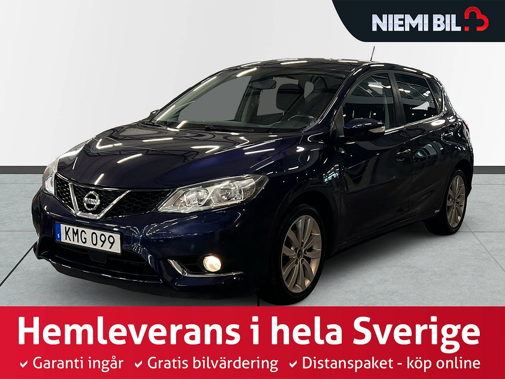 Nissan Pulsar 1.2 DIG-T XTRONIC S&V-hjul/Navi/Keyless/Kamera