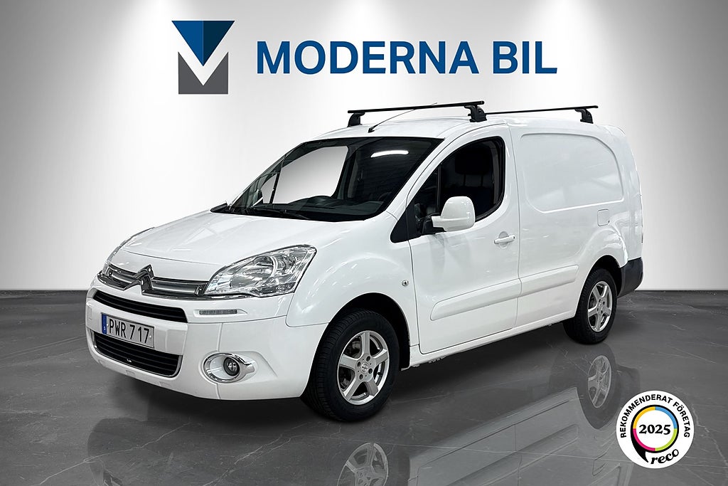 Citroen Berlingo L2 1.6 HDiF 90hk Lång Dragkrok Takräcke V-inredd 3-sits