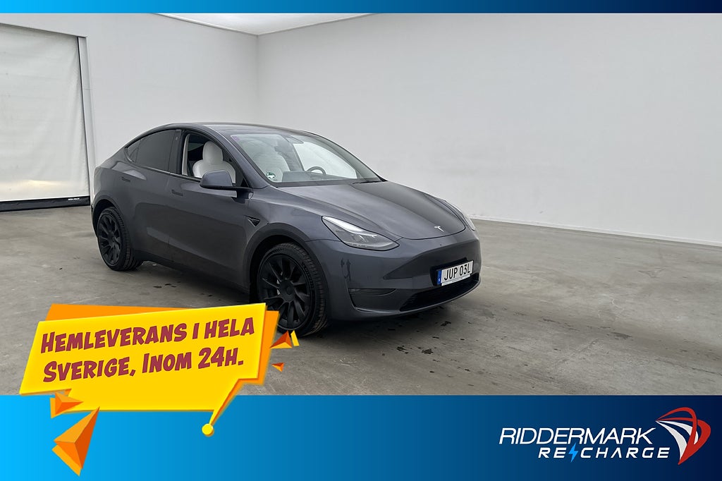 Tesla Model Y Long Range AWD Dragkrok Autopilot Sv-såld MOMS