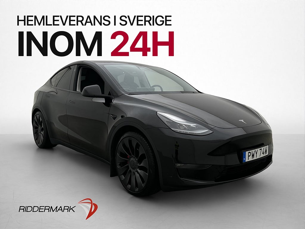 Tesla Model Y Performance 534hk Värmepump Autopilot Pano