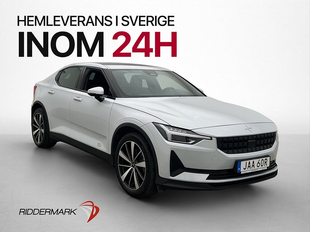 Polestar 2 Standard Range Single Motor Plus Värmepump Pano