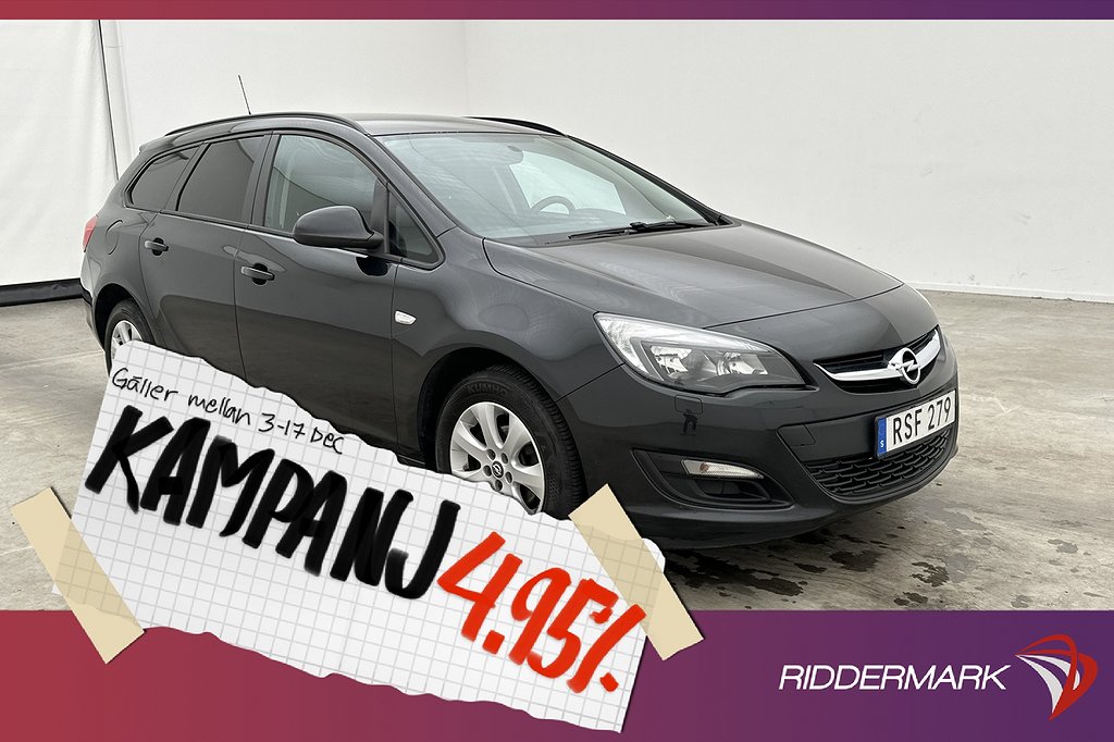 Opel Astra Kombi 1.4 Turbo 140hk Enjoy Sensor 4,95% Ränta