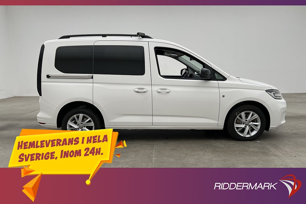 Volkswagen Caddy Life 2.0TDI Fjärr-Värm B-Kamera 7-Sits Moms