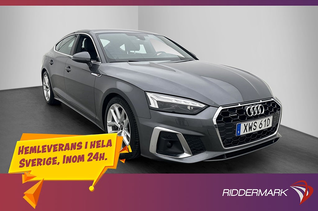 Audi A5 45 TFSI Q S-Line Värm Cockpit Drag Kamera Matrix