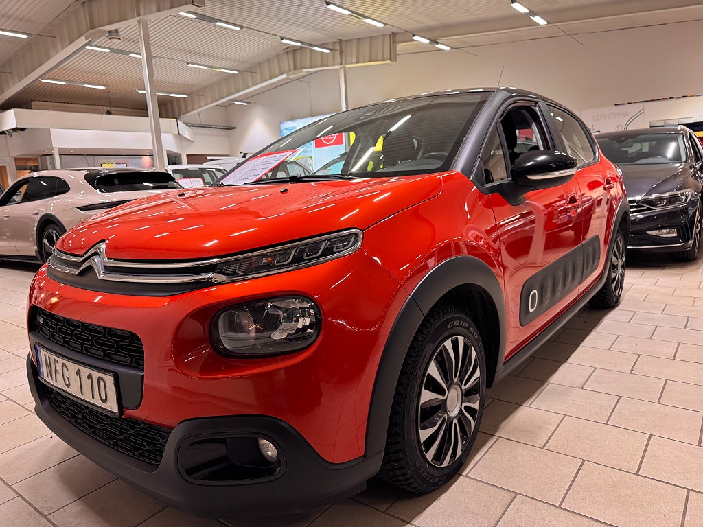 Citroën C3 1.2 VTi Manuell 82hk FEEL - ACC/Carplay/V-hjul