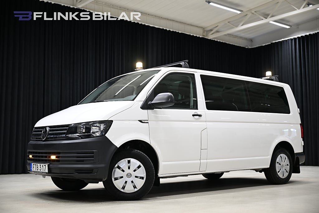 Volkswagen Caravelle 2.0 TDI 102HK Lång 9-Sits|Drag|Värmare|Lågmil|Leasbar
