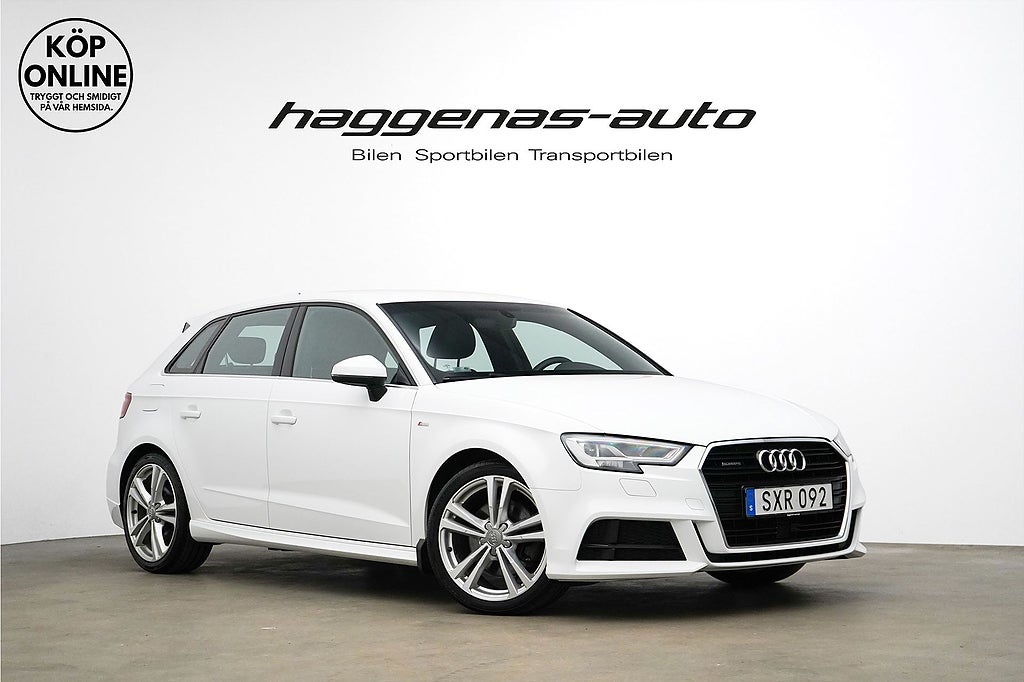 Audi A3 Sportback TFSI / 190hk / S-line / Värmare / B&O
