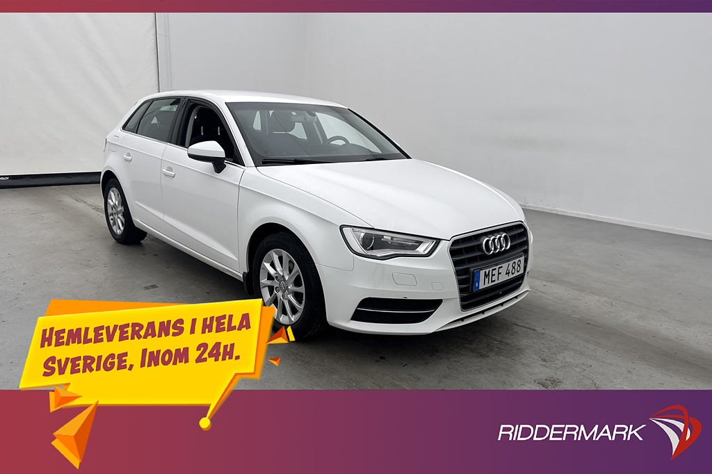 Audi A3 1.2 TFSI Attraction P-Sensorer Farthållare 3-Brukare