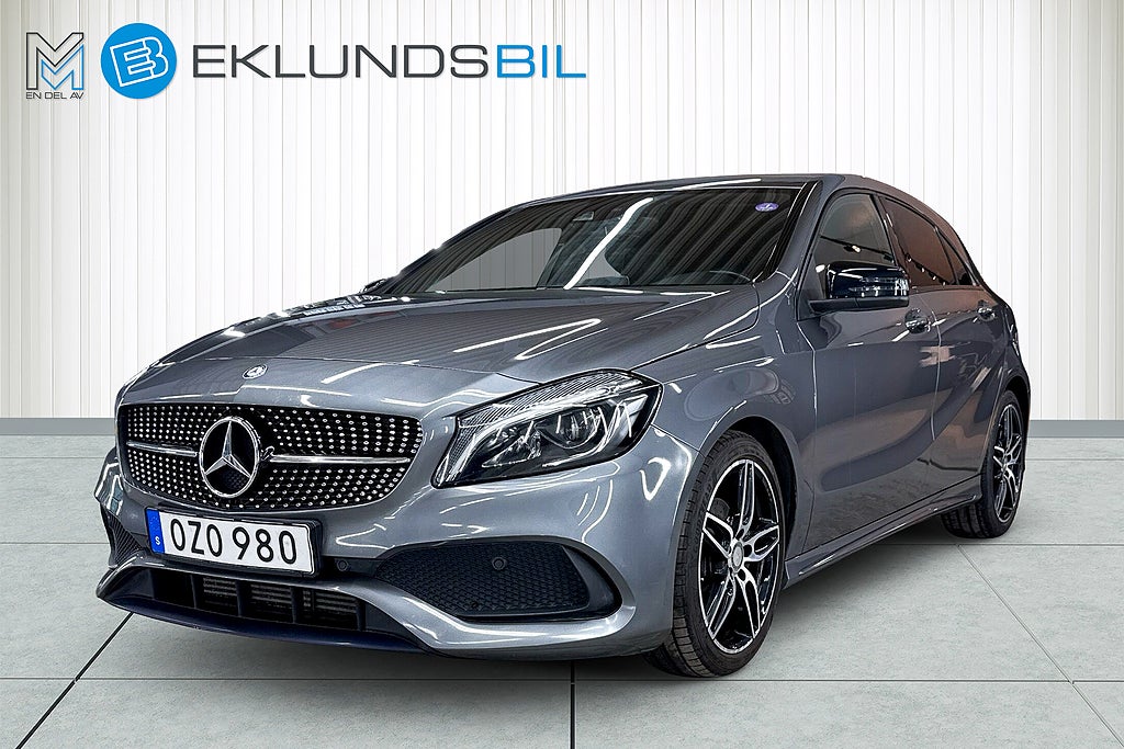 Mercedes-Benz A 180 AMG Line Navi Night 6-växlad 2-ägare Nyservad