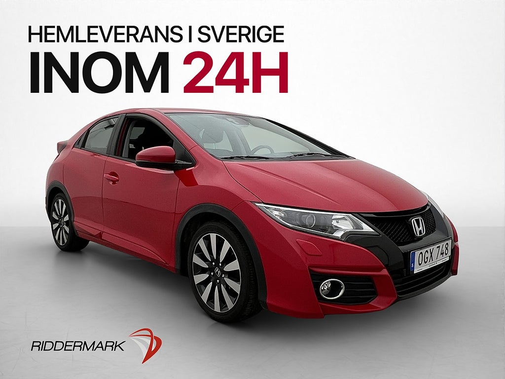 Honda Civic 1.8 i-VTEC 142hk Sport Backkamera Bluetooth