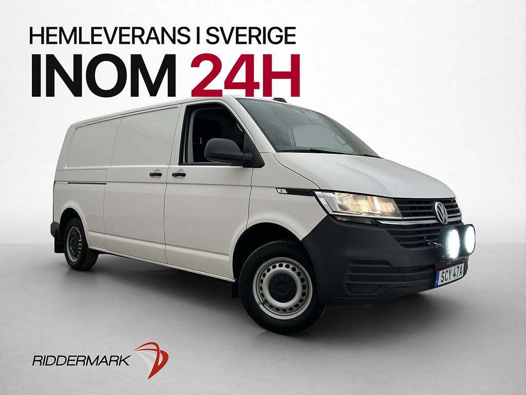 Volkswagen Transporter L2 Värm Drag B-Kam V-Inr CARPLAY Moms