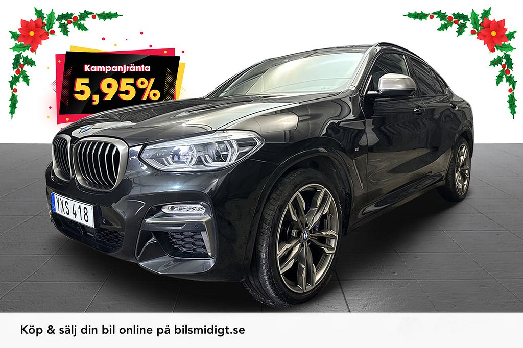 BMW X4 M40i Innovation H/K Pano HUD Läder Drag 354hk 5,95%*