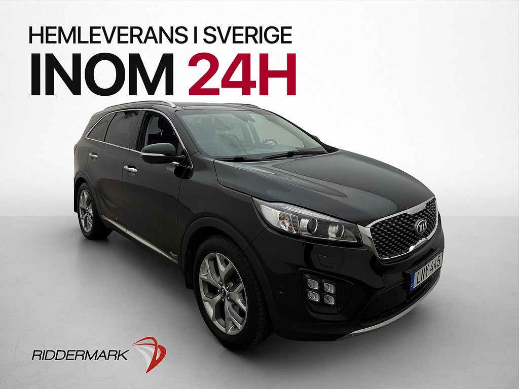 Kia Sorento 2.2 CRDi AWD 7-Sits 360° Pano Skinn Drag Navi