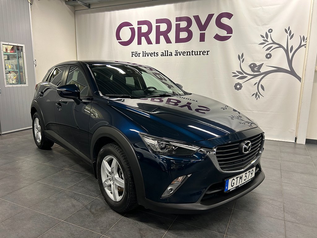 Mazda CX-3 2.0 SKYACTIV-G Vision 120Hk Drag V-Hjul Gps 