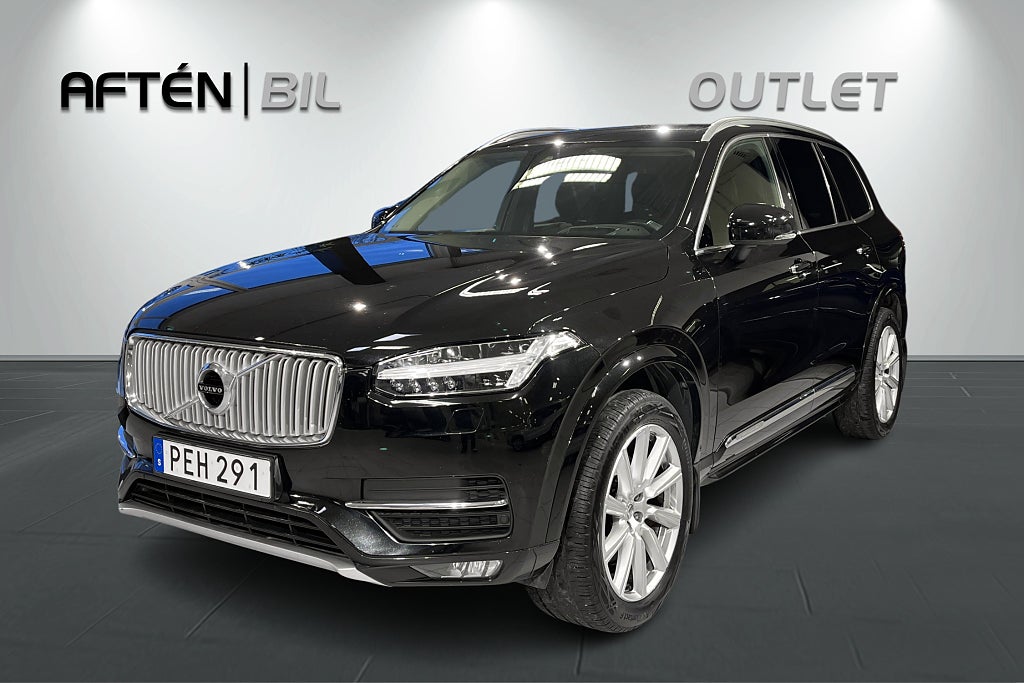 Volvo XC90 D4 AWD Inscription 7-Sits 190hk|HuD|Drag|P-värm|GPS|