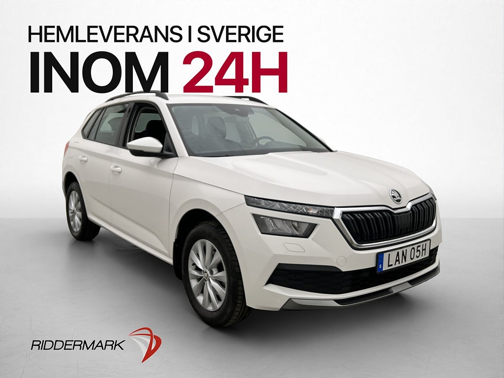 Skoda Kamiq 1.0 TSI Carplay Adaptiv-Fart keyless 0.47l/mil