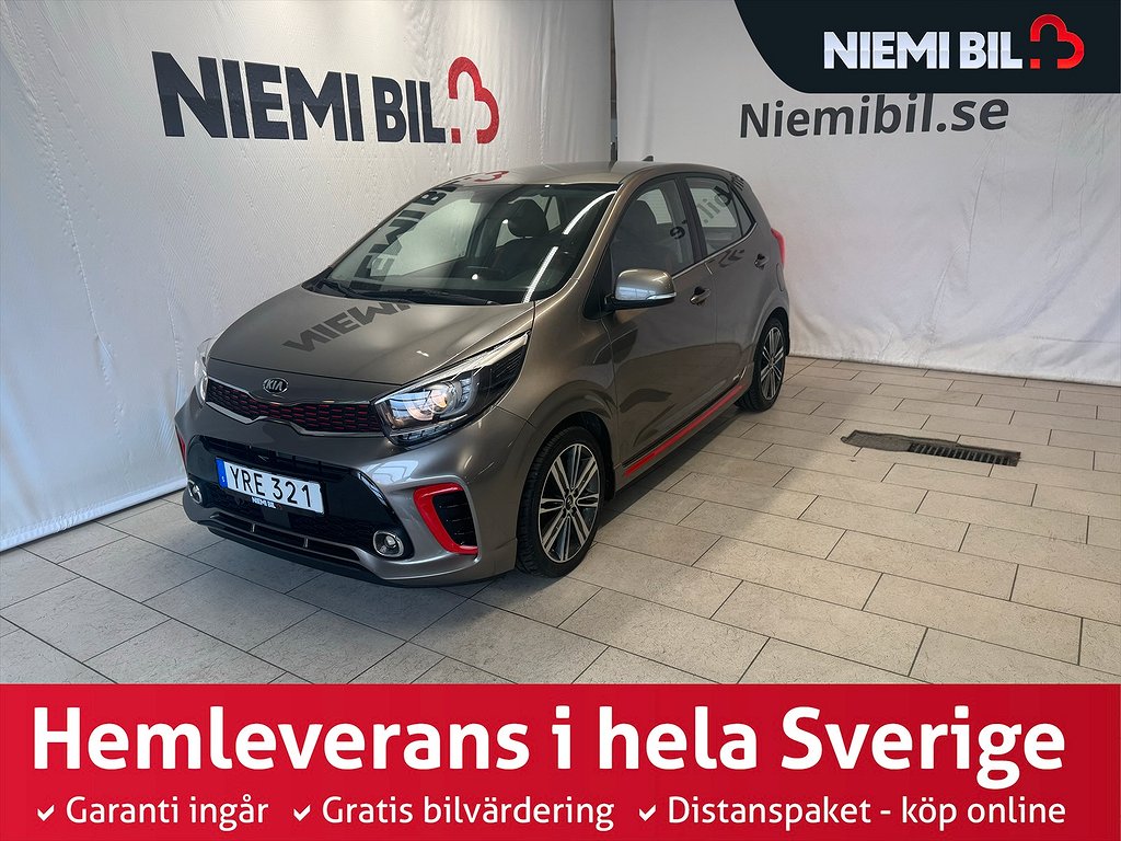 Kia Picanto 1.0 T-GDI GLS/Skinn/MoK/Kamera/Rattvärme/S&V