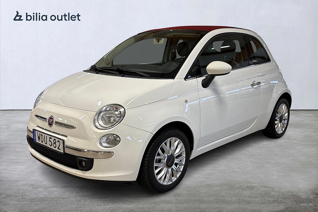 Fiat 500C 1.2 8V Dualogic Lounge / P-sensorer / Bluetooth
