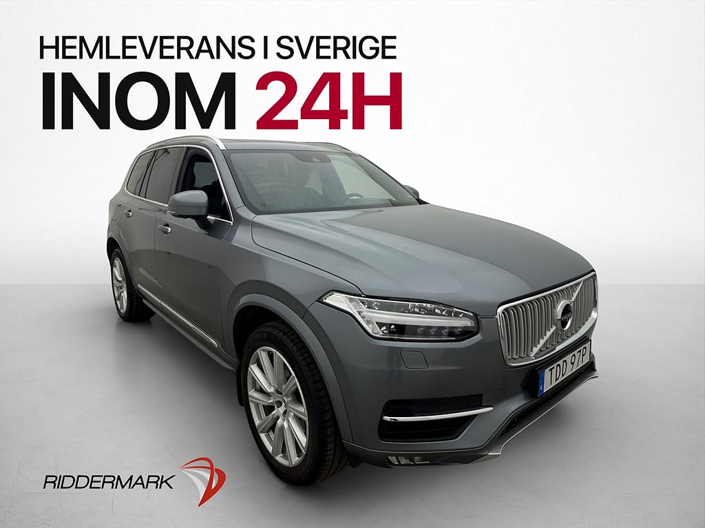Volvo XC90 D5 AWD Inscription 7-Sits B&W Luft Pano Massage