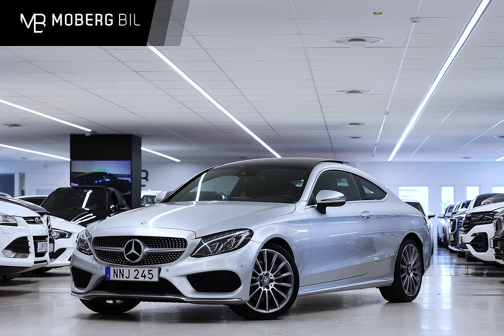 Mercedes-Benz C 300 Coupé 211hk AMG Pano Burmester Värmare