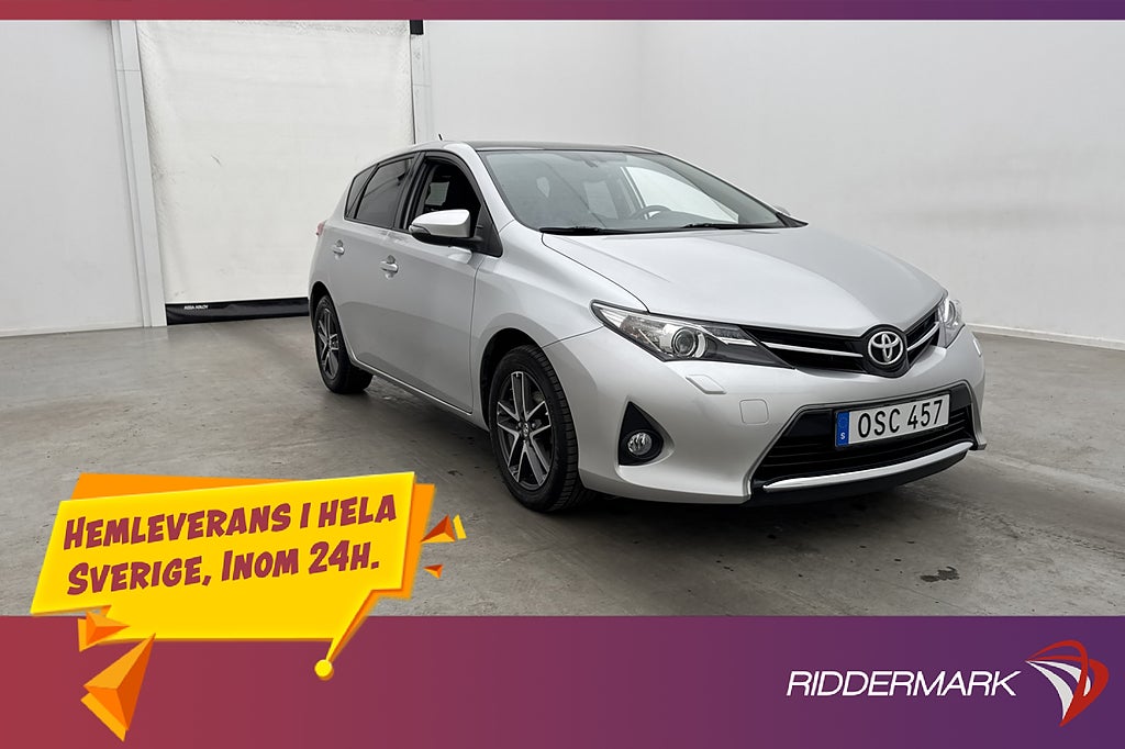 Toyota Auris 132hk Panorama Backkamera Farthållare 0,6l/mil