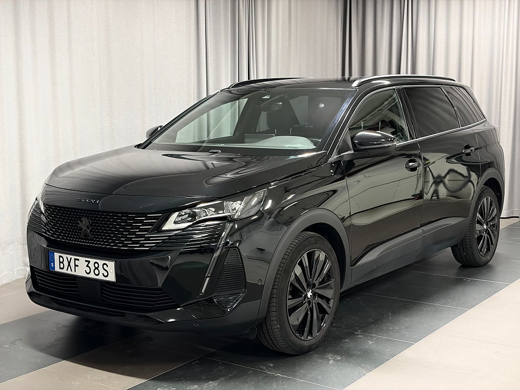 Peugeot 5008 GT PT 130 AUT8 7-sits Black Pack Inkl. Drag Vinterhjul
