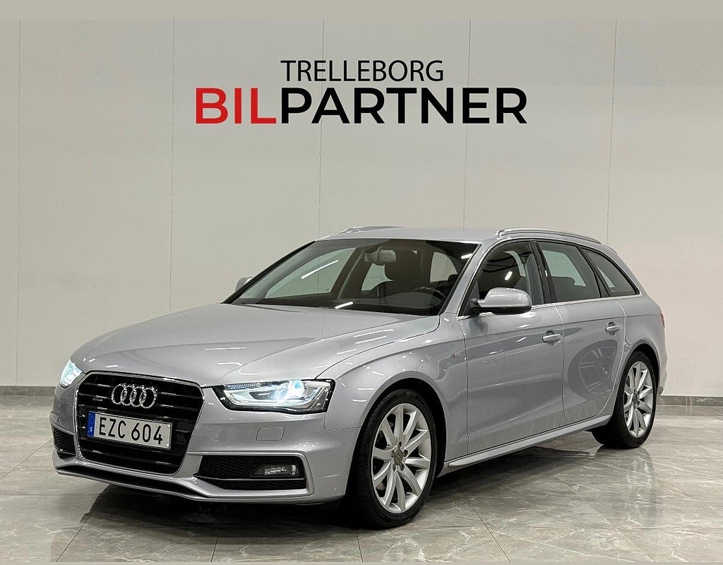 Audi A4 2.0 TDI |1 ägare|Quattro|S-Line|S-Tronic|Drag|190hk