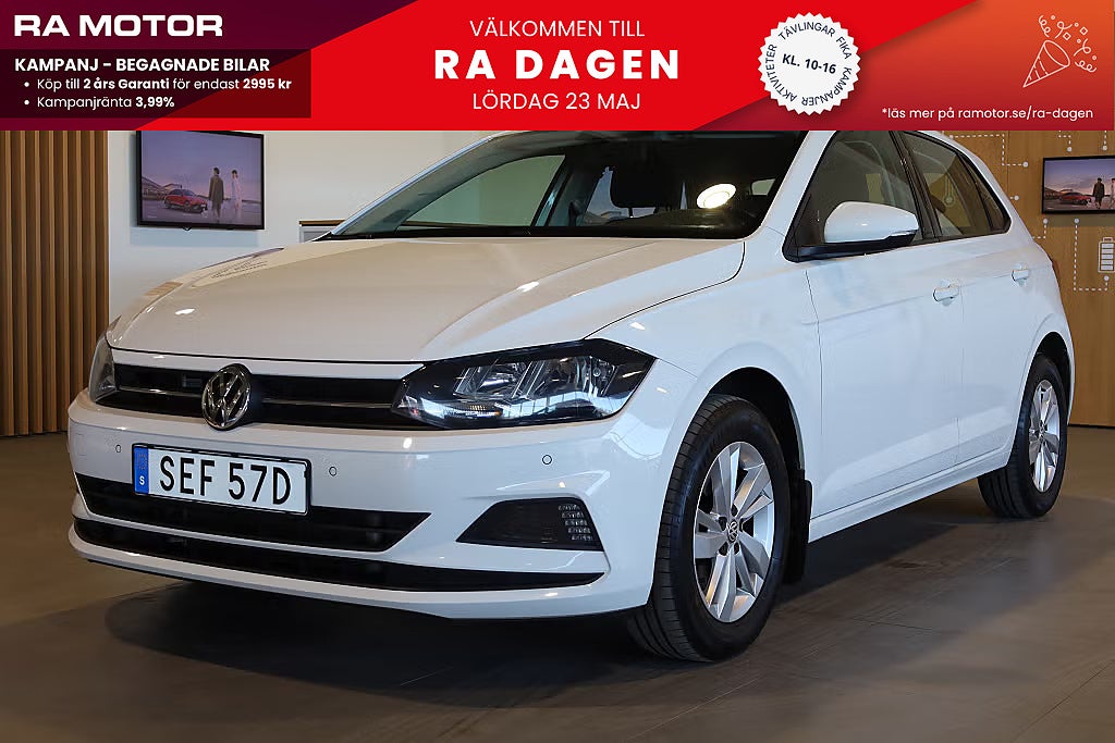 Volkswagen Polo 1.6 TDI 95HK PDC CarPlay Blåtand 2020