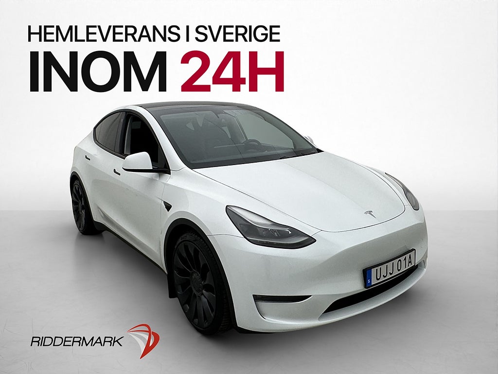 Tesla Model Y Performance 534hk Pano AP Rattvärme MOMS
