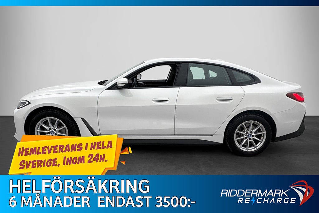 BMW i4 EDrive40 Gran Coupé 83.9 kWh 340hk Wide B-Kamera Navi