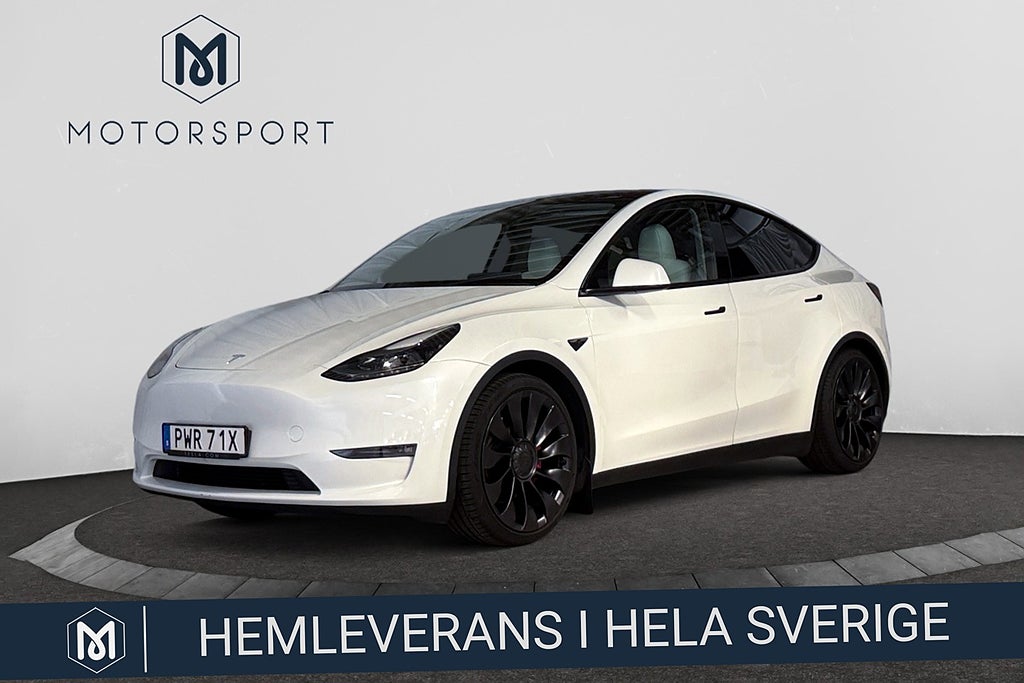 Tesla Model Y Performance 534 hk Adaptiv Farth 21" Panorama Helskinn