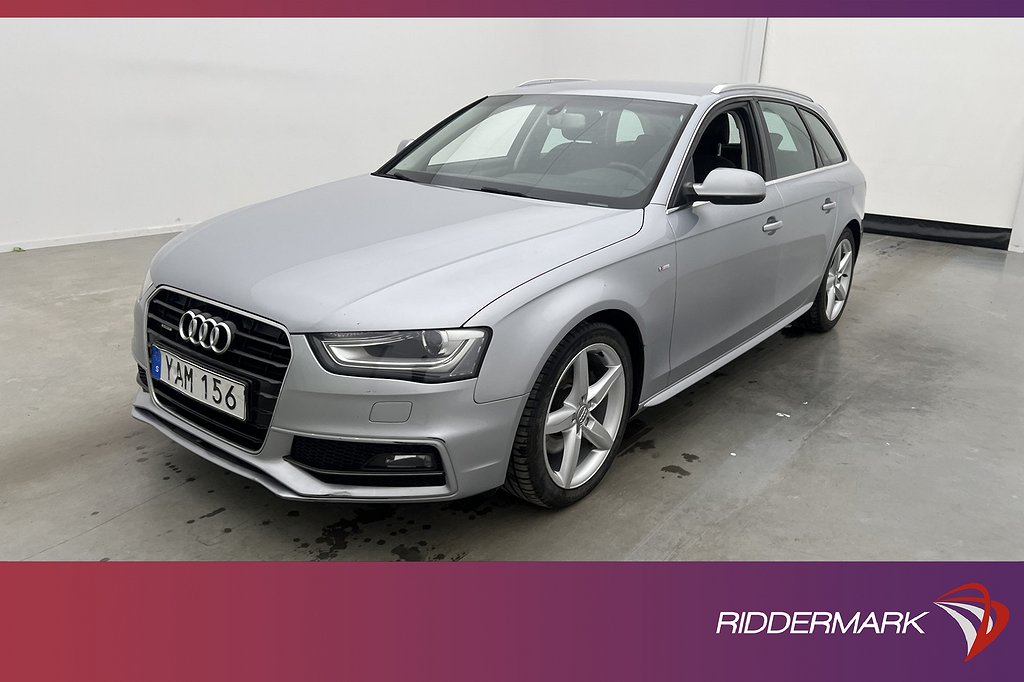 Audi A4 2.0 TDI Quattro 190hk S-Line Sensorer Dragkrok