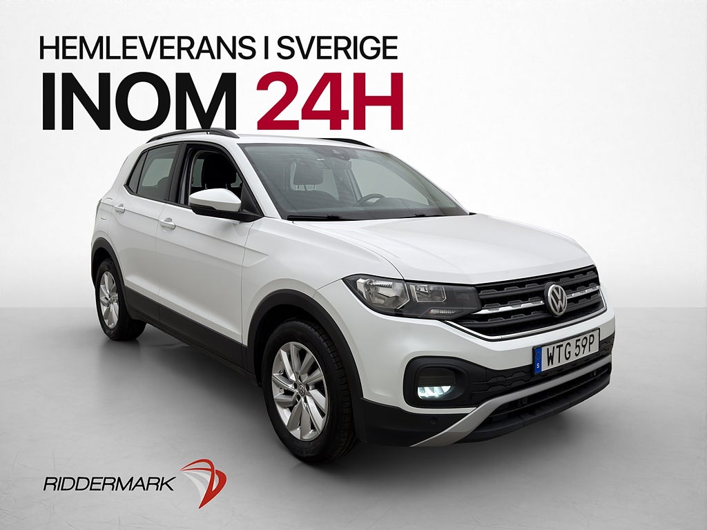 Volkswagen T-CROSS 1.0 TSI 95hl Base P-sensorer Bluetooth