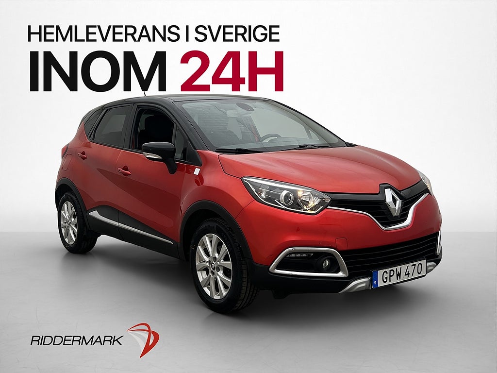 Renault Captur 0.9 TCe 90hk Dynamique Navi Sensorer H-Skinn