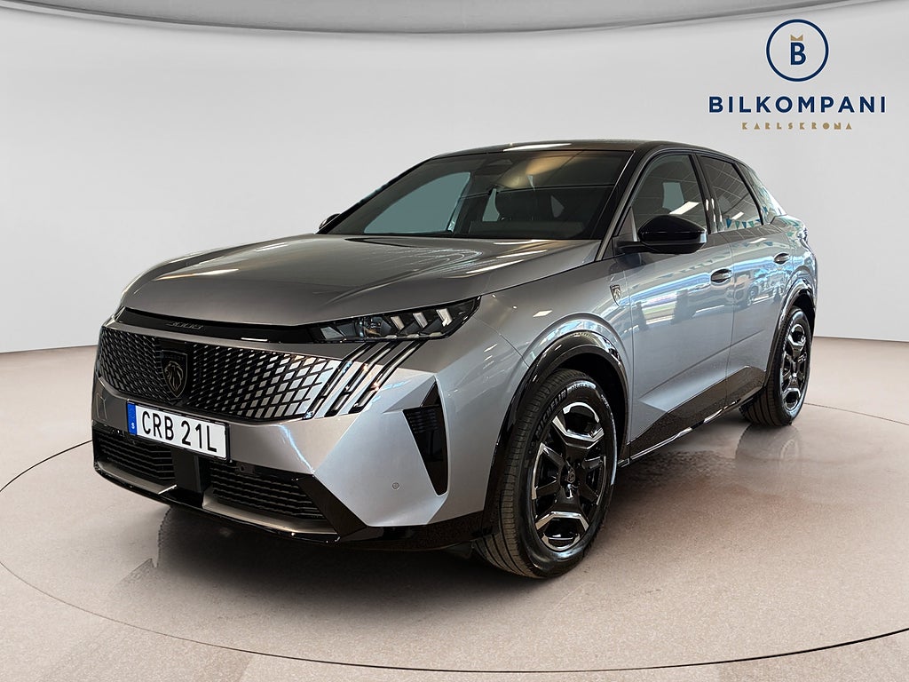 Peugeot E-3008 GT 214hk Avtagbar dragkrok Carplay Backkamera Rattvärme 2026