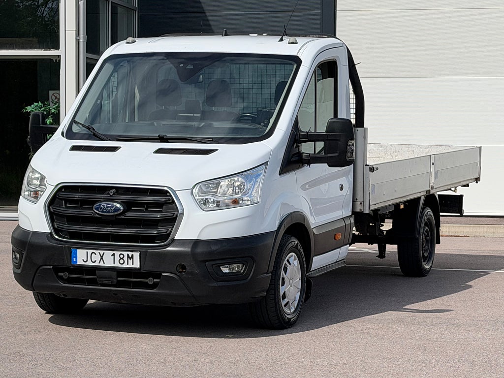 Ford transit 350 2.0 TDCi170hk/långflak/Automat/Värmare/Moms