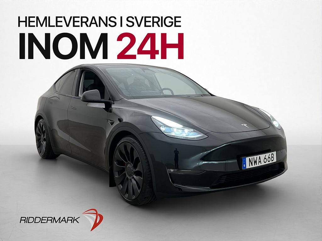 Tesla Model Y Performance Panorama Kamera Svensksåld