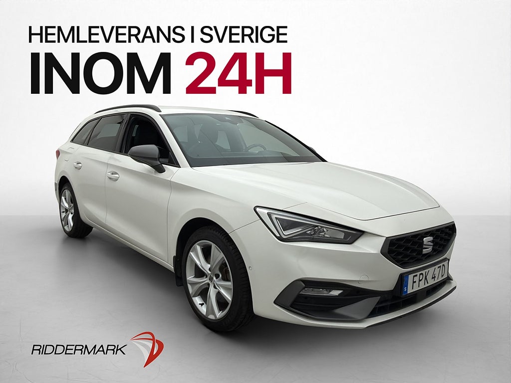 Seat Leon ST e-Hybrid 204hk Cockpit Drag Kamera Sensorer