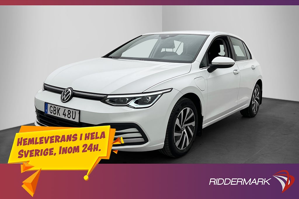 Volkswagen Golf eHybrid 204hk Cockpit Kamera Navi Värm Drag