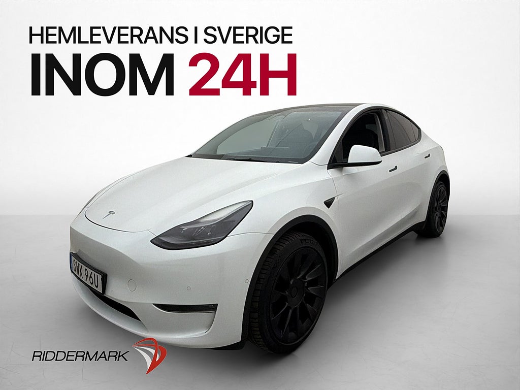 Tesla Model Y Long Range AWD Värmare Autopilot Svensksåld