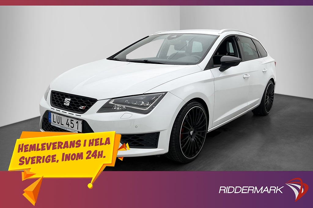 Seat Leon ST 280hk Cupra Halvskinn M/K-Värmare Navi P-Sens